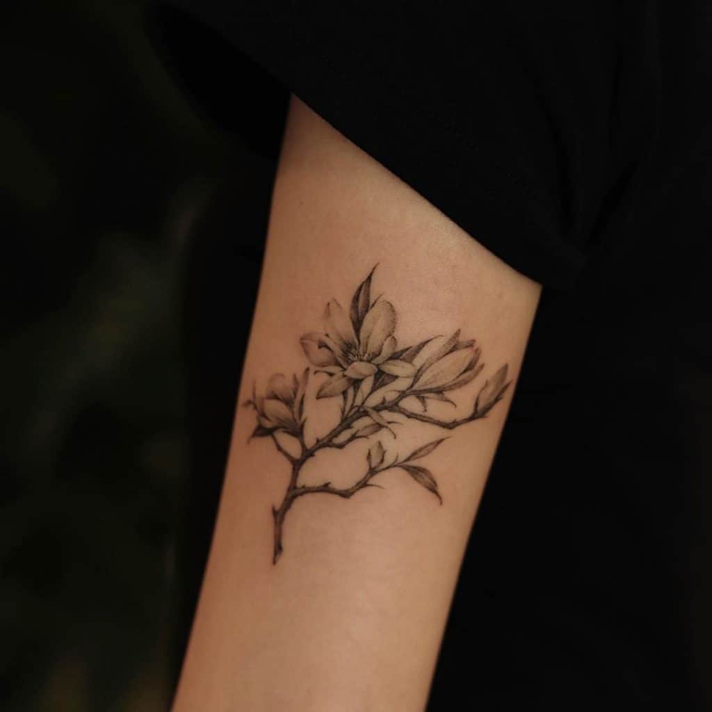Magnolias Flower Tattoo 3