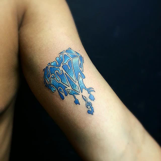 Melting Diamond Ink Tattoo 1