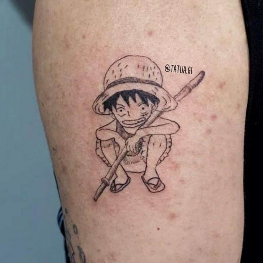 One Piece Tattoo Small Ace