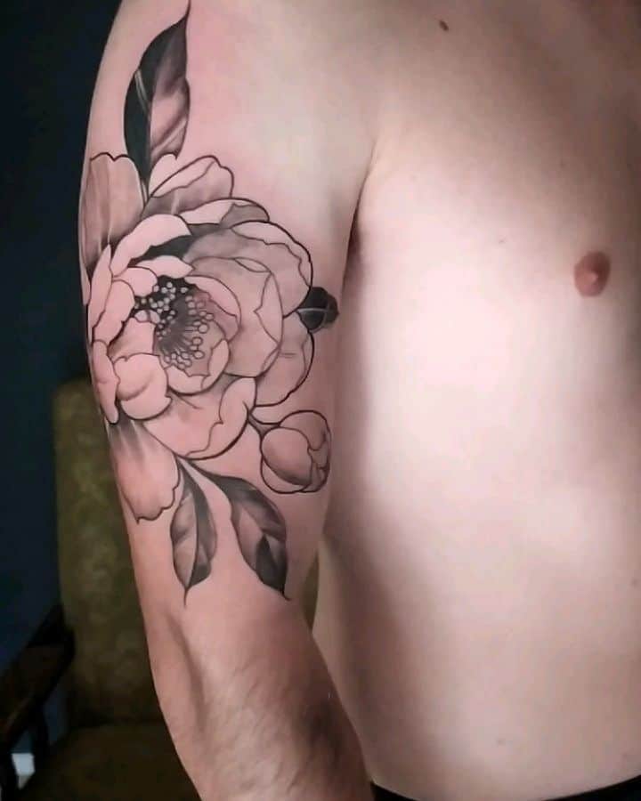 Peony Flower Tattoo 3