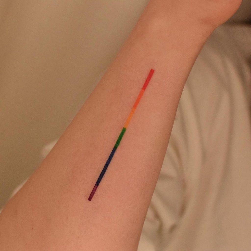 Rainbow Tattoo Small Design 