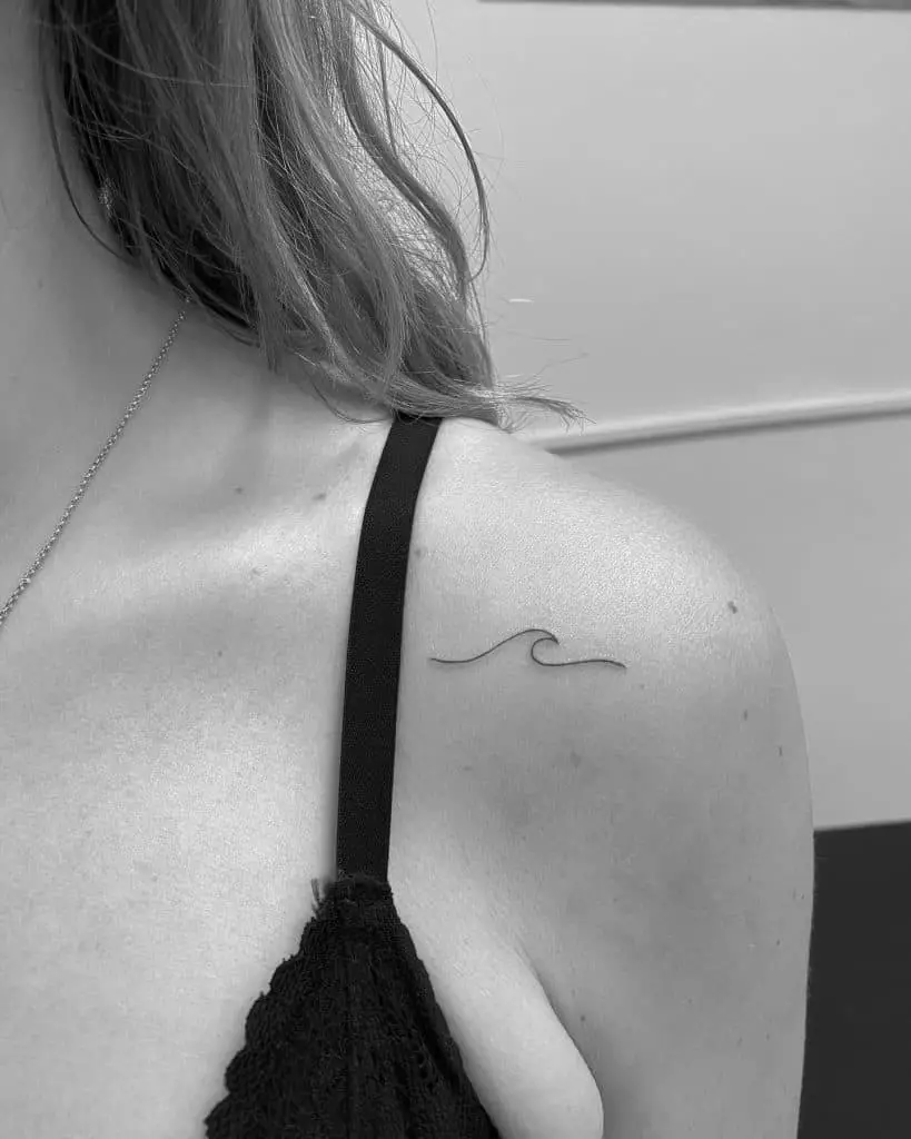 Wave tattoo with big meanings 3