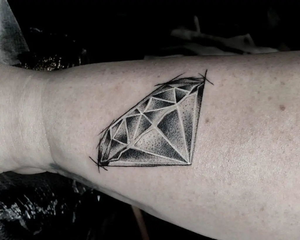White Diamond Ink Tattoo Designs 3