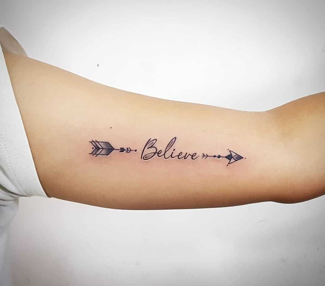 Arrow Tattoo Believe 