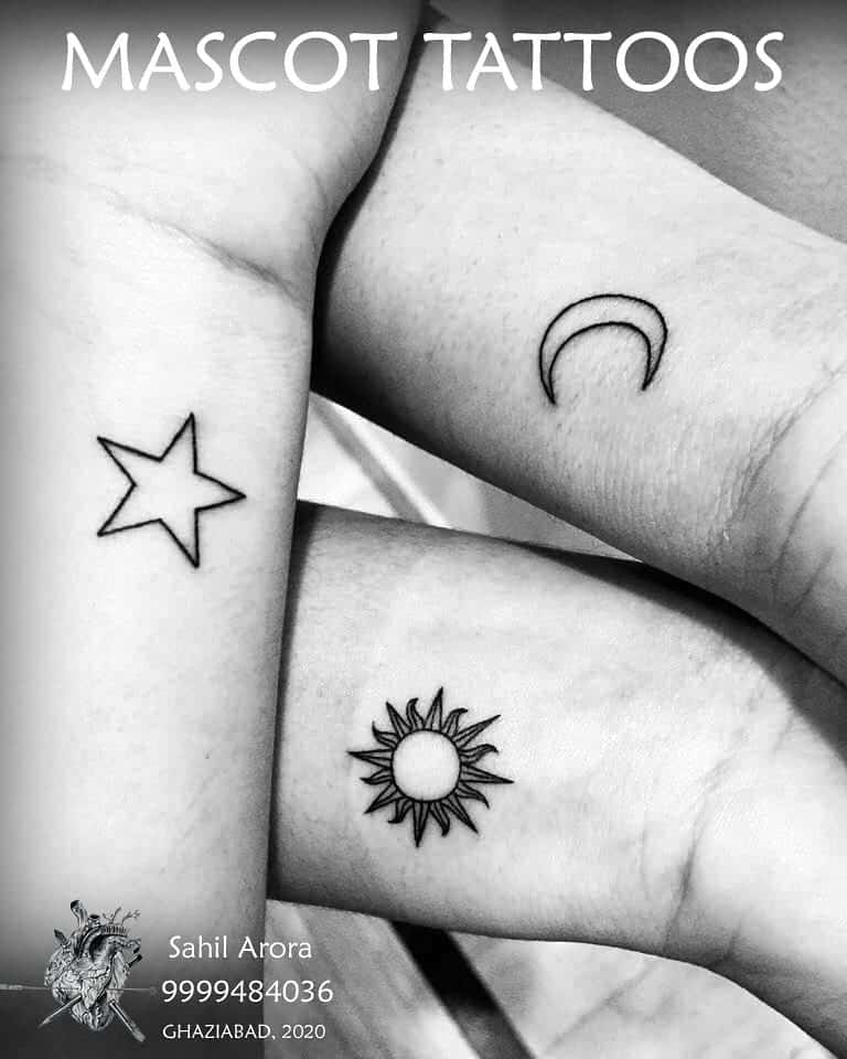 Celestial Brother and Sister Tattoos 1