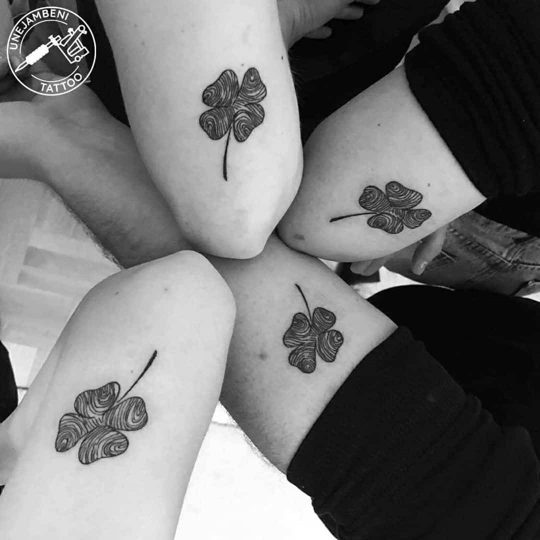 Clover Matching Family Tattoo 