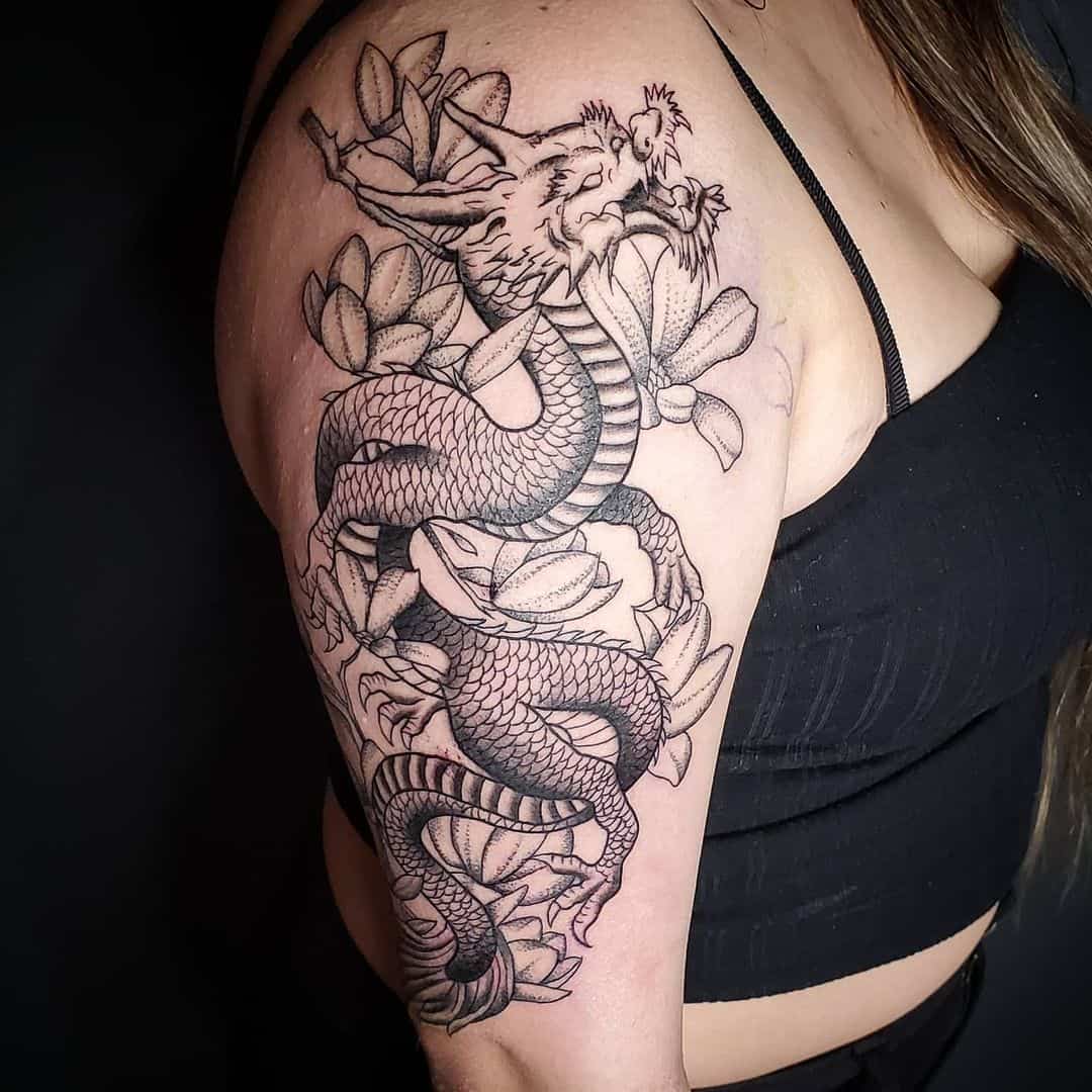 Dragon sleeve tattoo 5