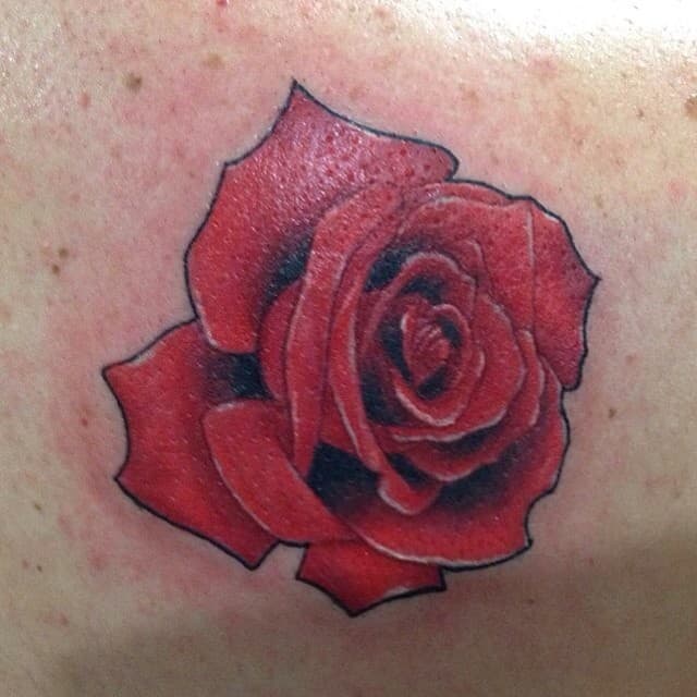 Japanese rose tattoo 3