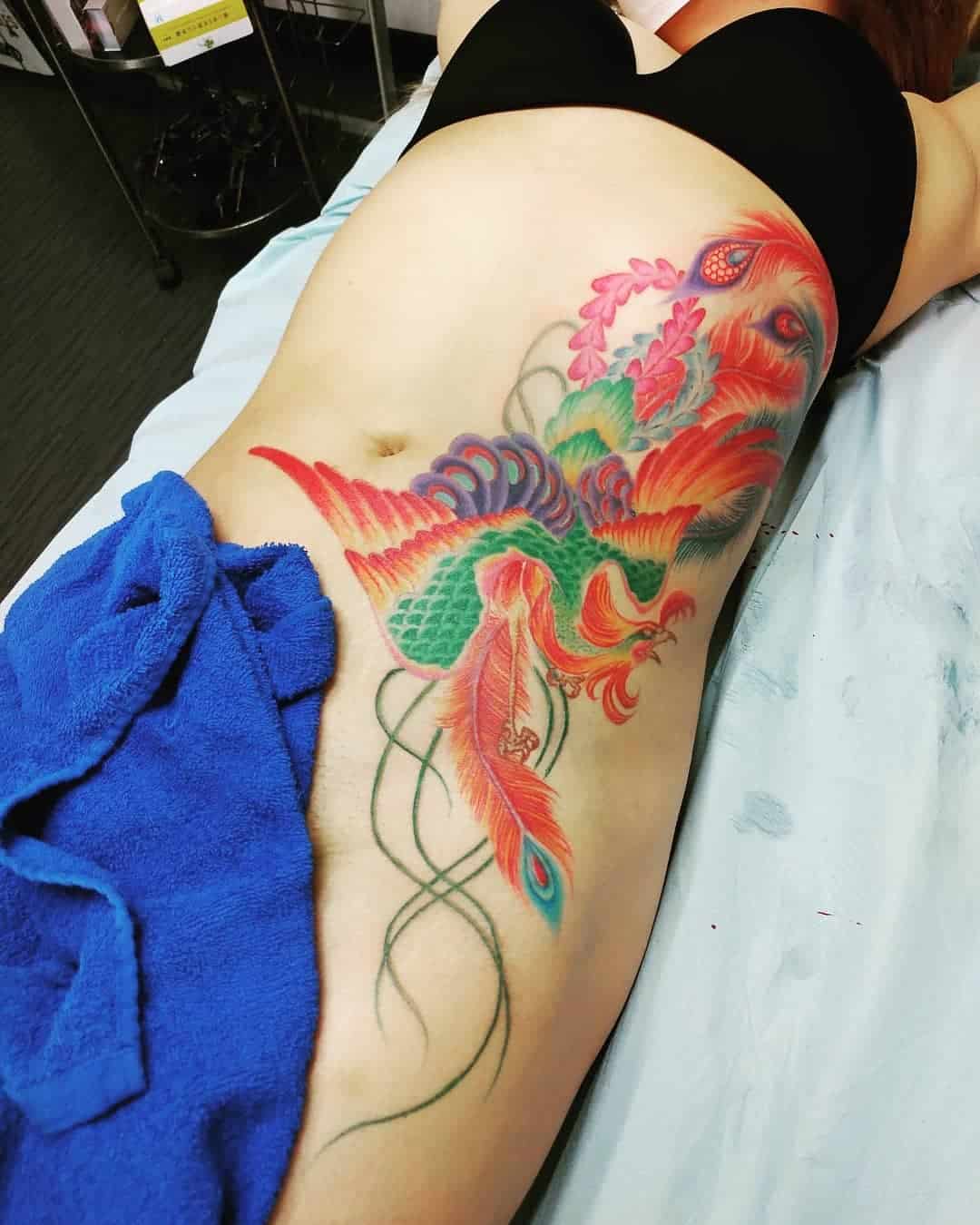Japanese side tattoo 5