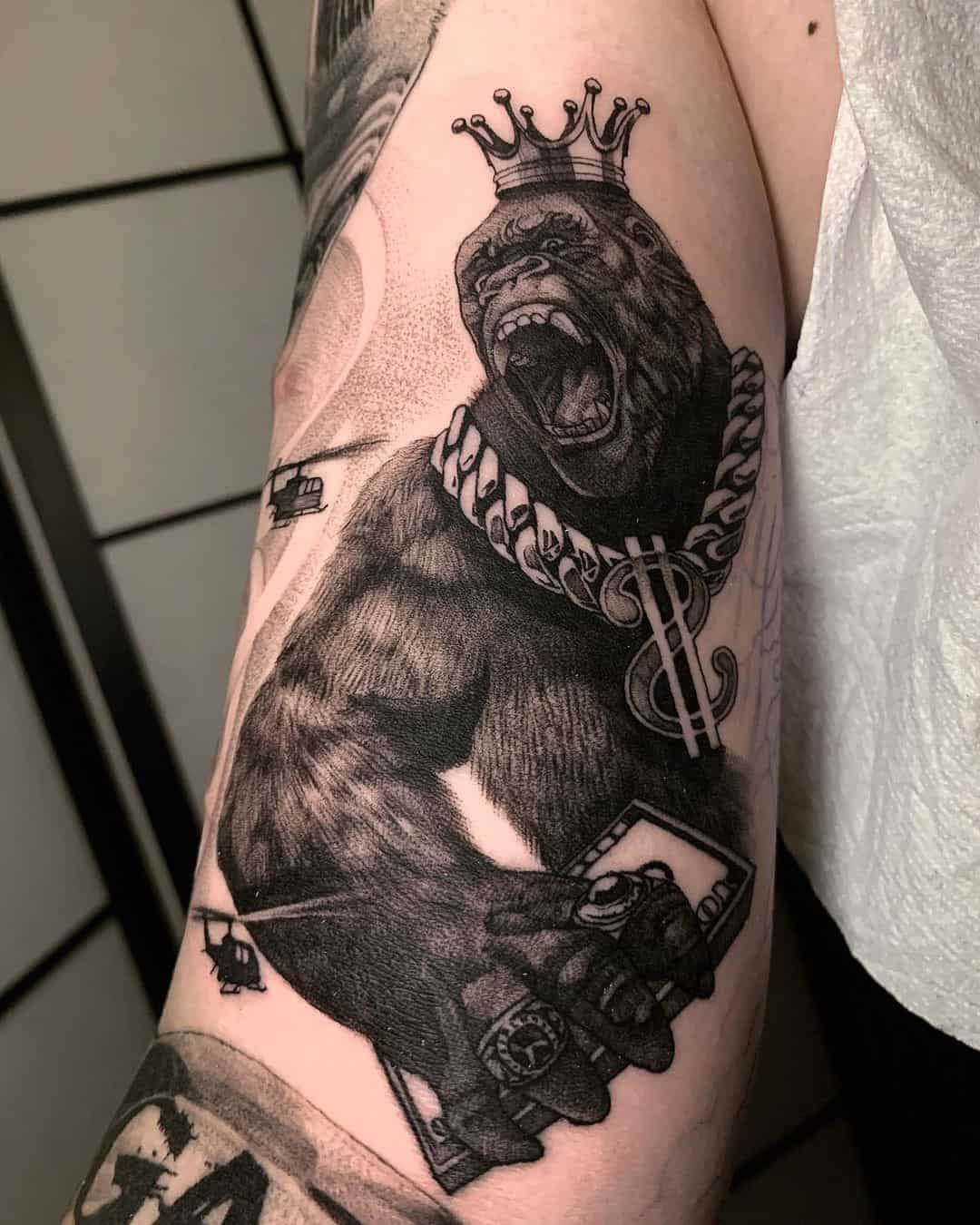 King Kong Tattoo Designs Arm Idea