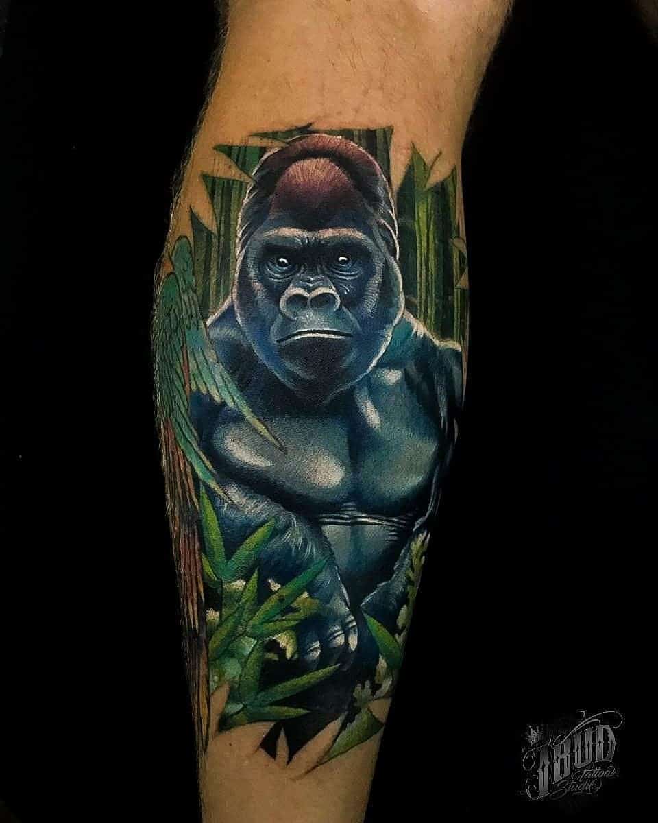 Nature & Earth Inspired King Kong Tattoo 