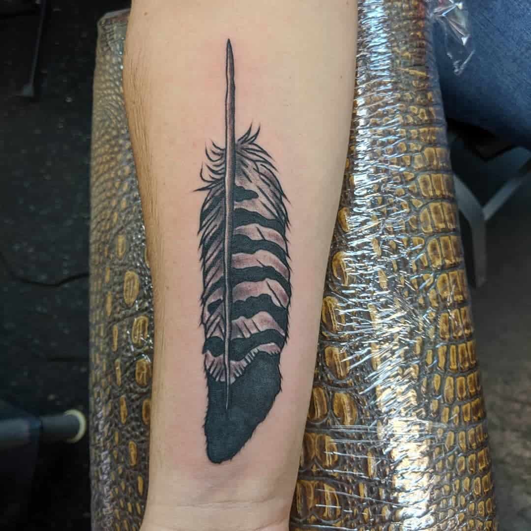 Owl Feather Tattoo 2