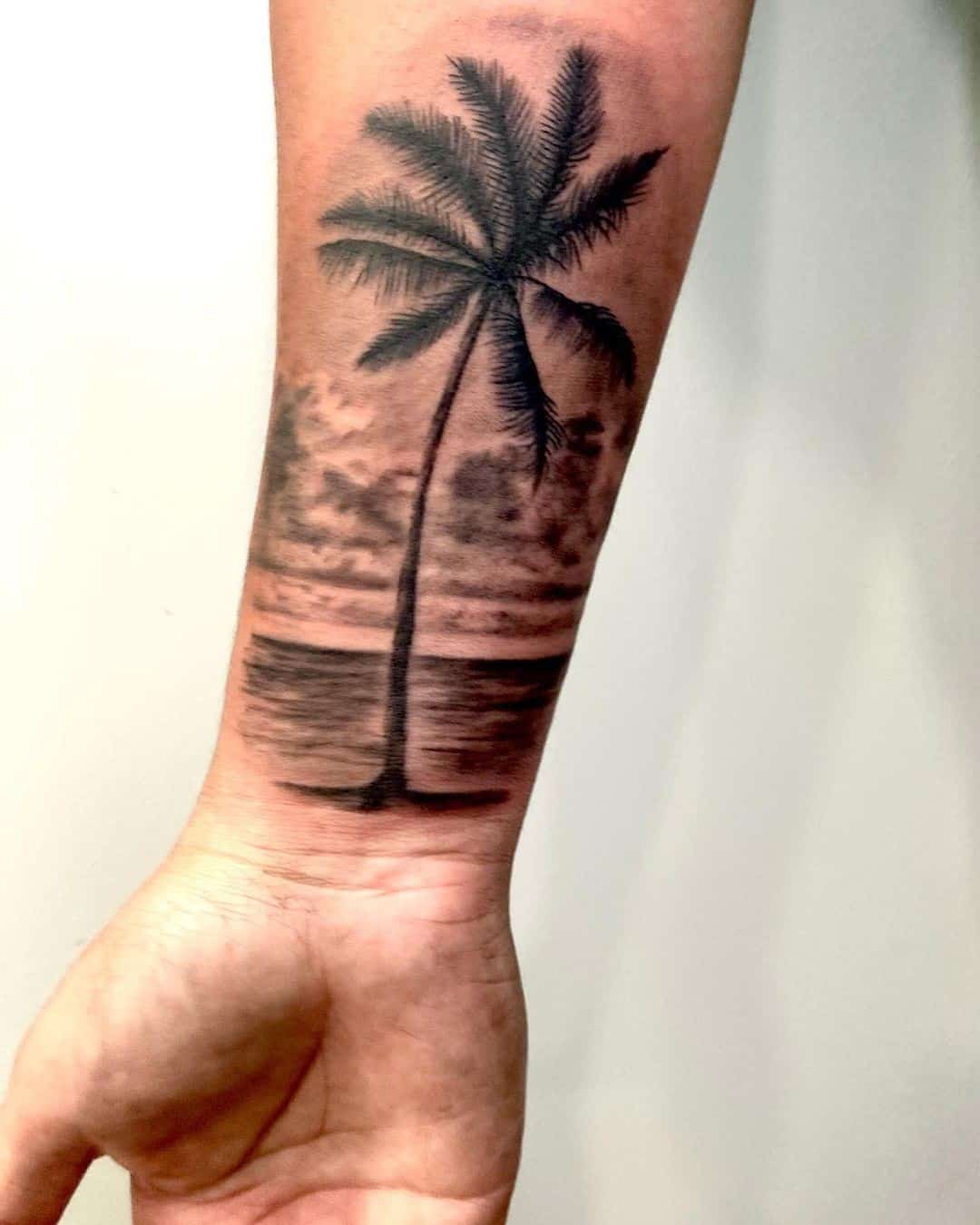 Palm Tree Tattoo Sleeve 2