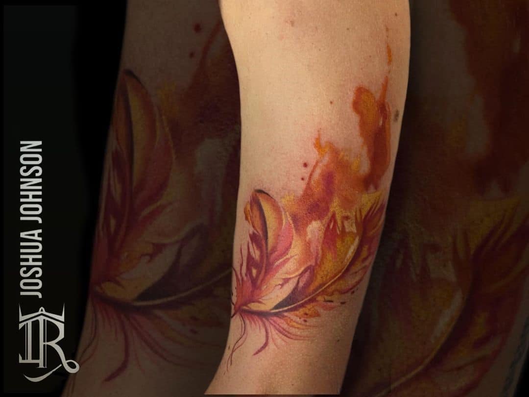 Phoenix Feather Tattoo 1