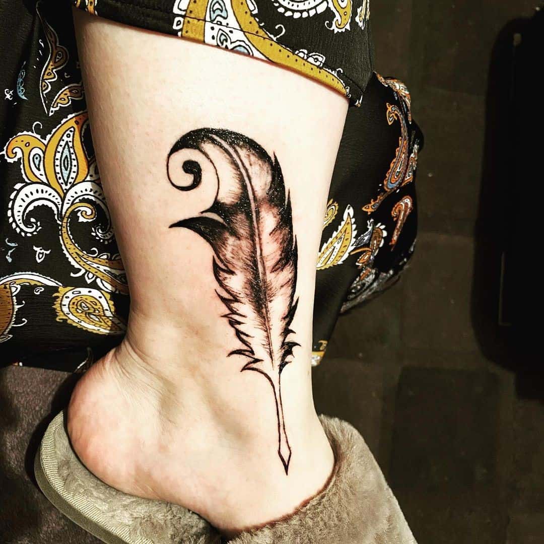 Quill Feather Tattoo 2
