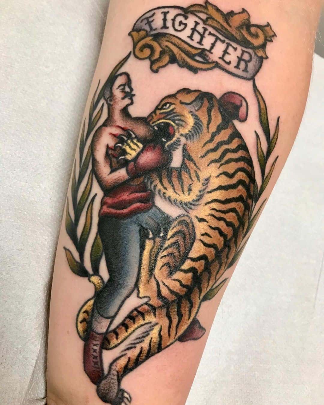 Tiger Hand Tattoo Fighter Inspired Idea