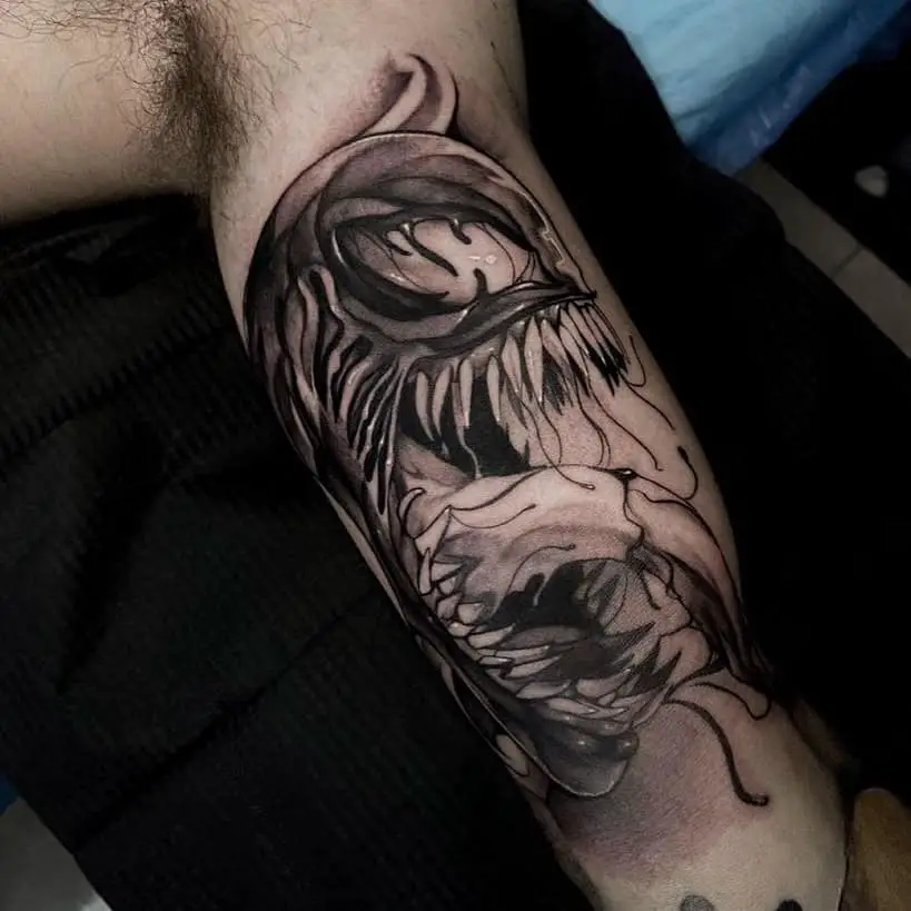 Venom Tattoo on Arm 2
