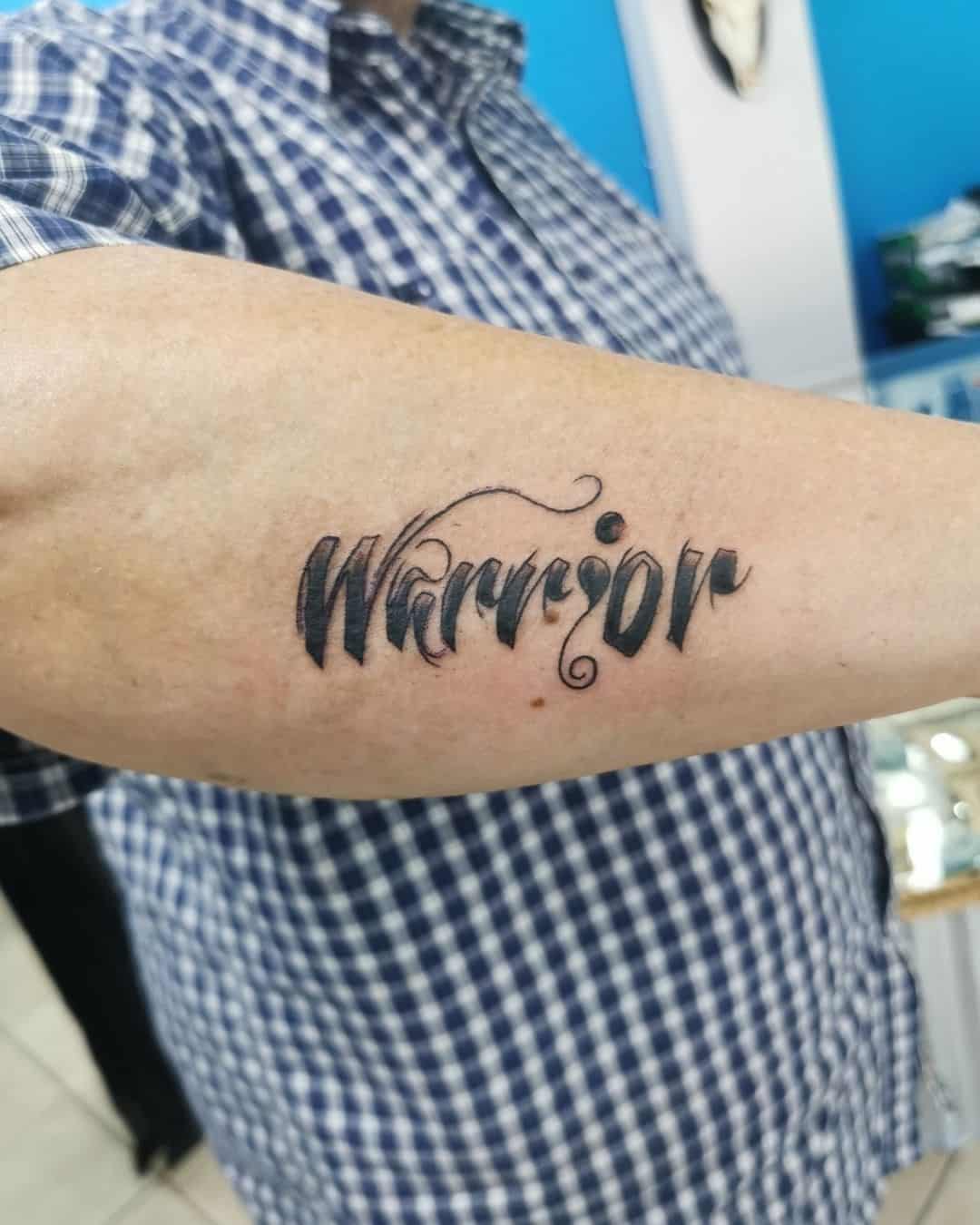 Warrior Semicolon Tattoo Ideas