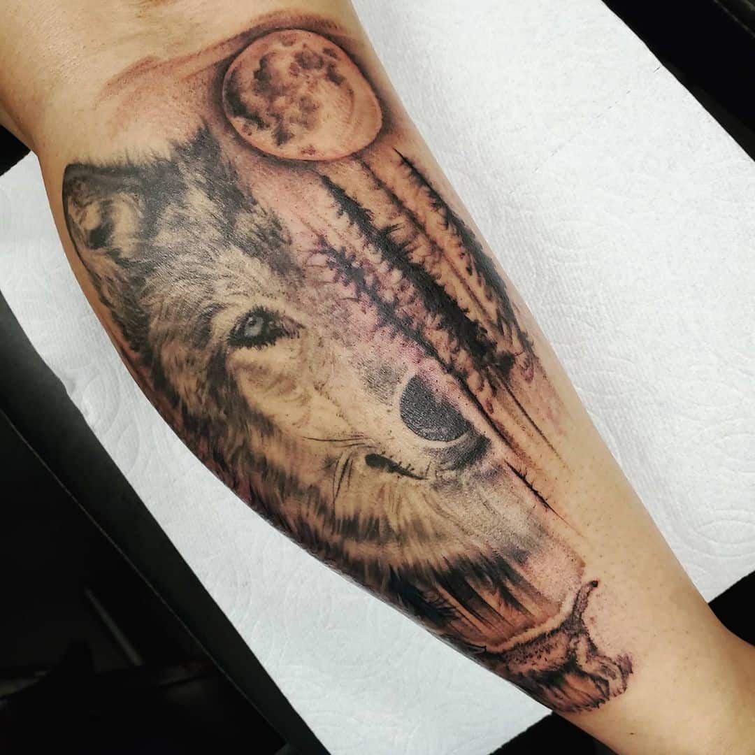 Wolf Calf Tattoo 