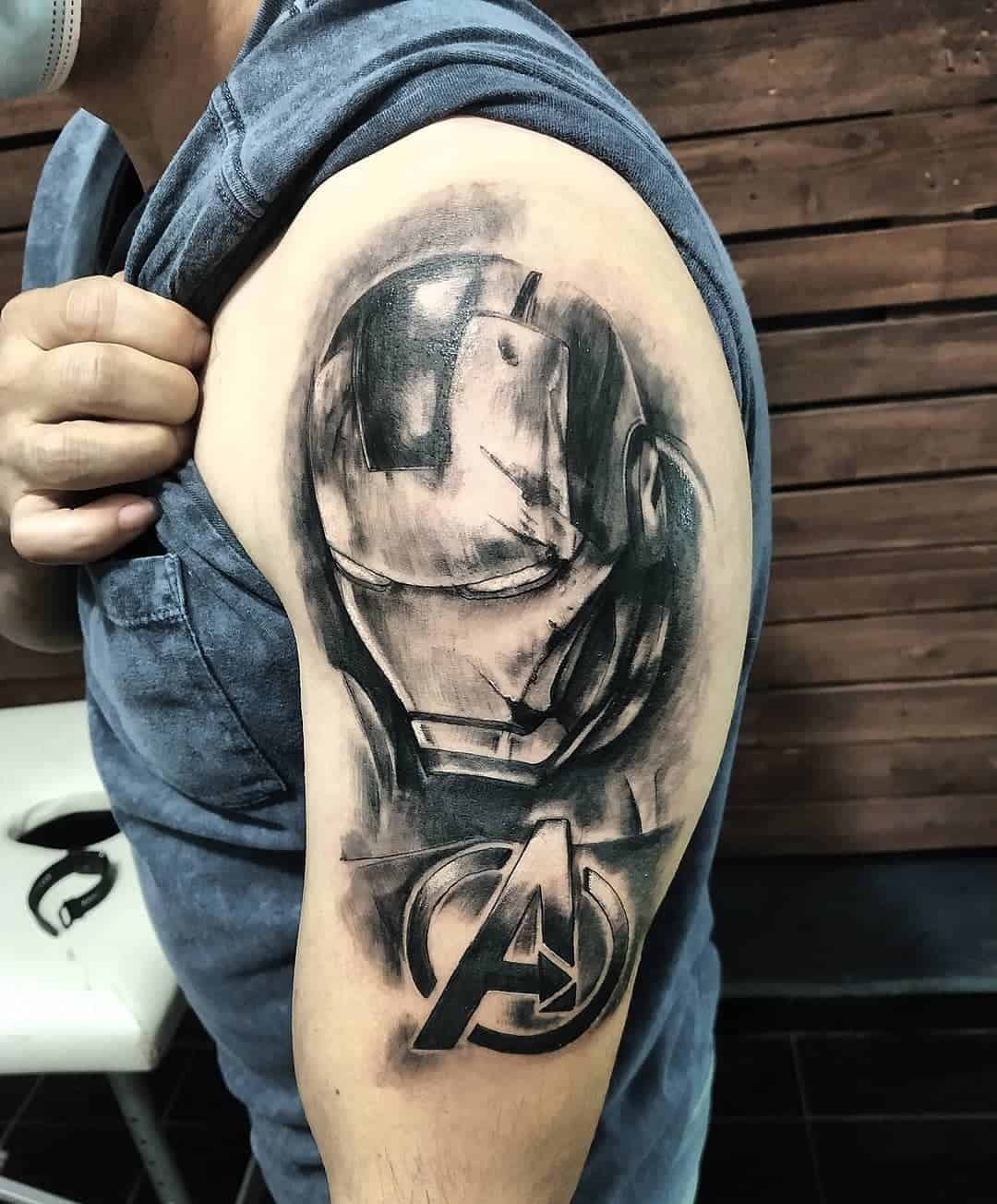 Avengers Tattoo Sleeve Print
