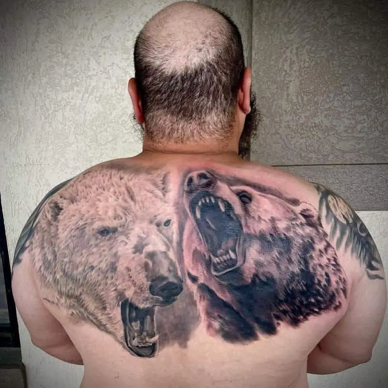 Bear Back Tattoo 3