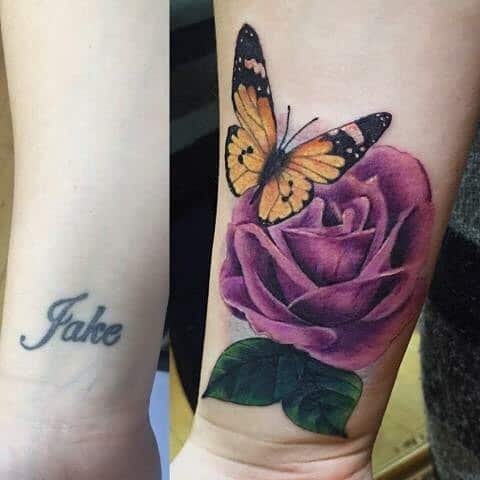 Butterfly Cover Up Tattoos 2