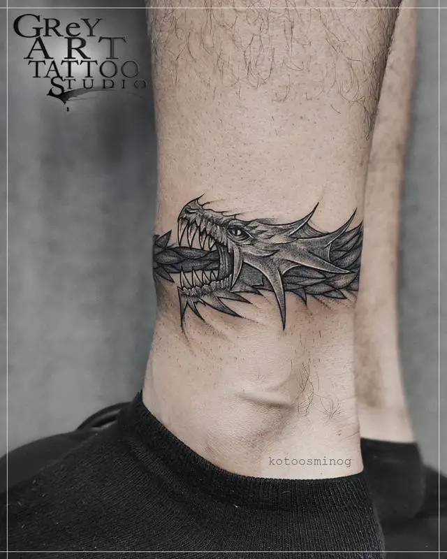 Dragon ouroboros tattoo 3