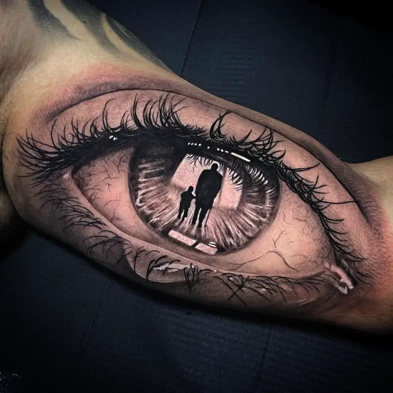 Eye Bicep Tattoo 3