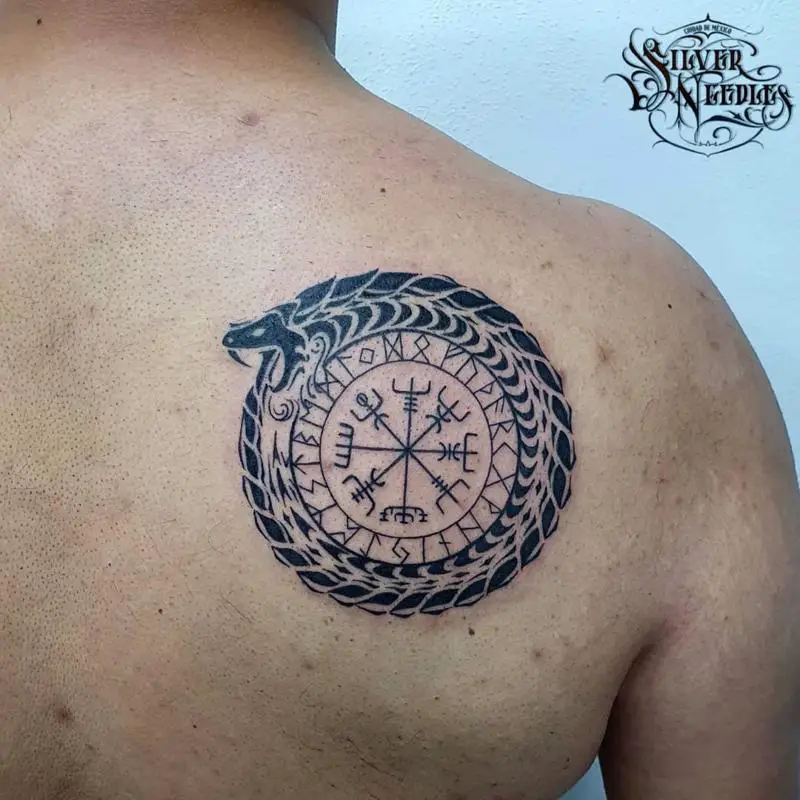 Norse ouroboros tattoo 1