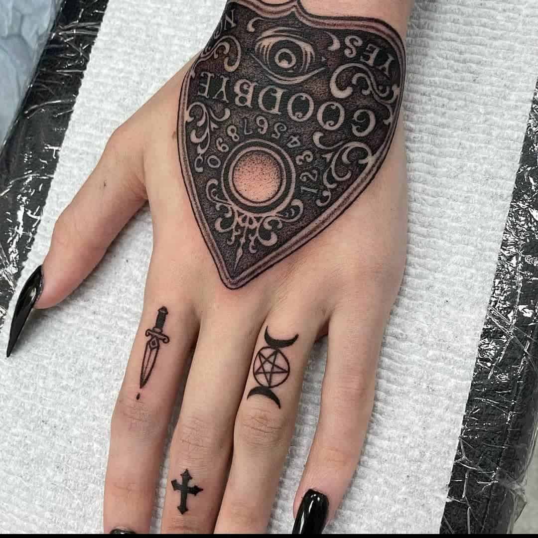 Ouija Board Tattoo 1