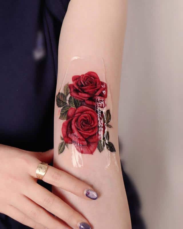 Red Rose Tattoo 2