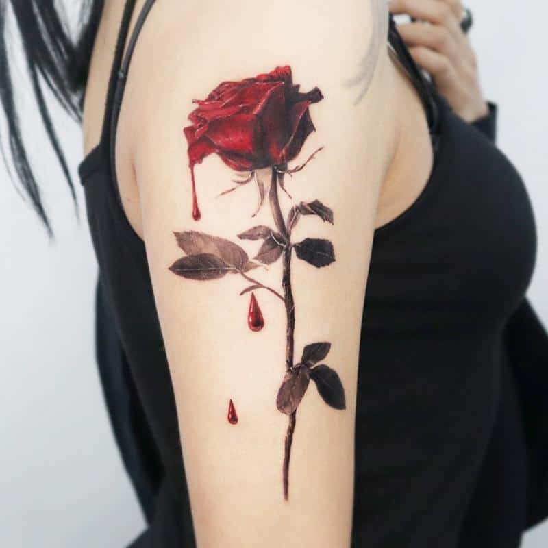 Red Rose Tattoo 4