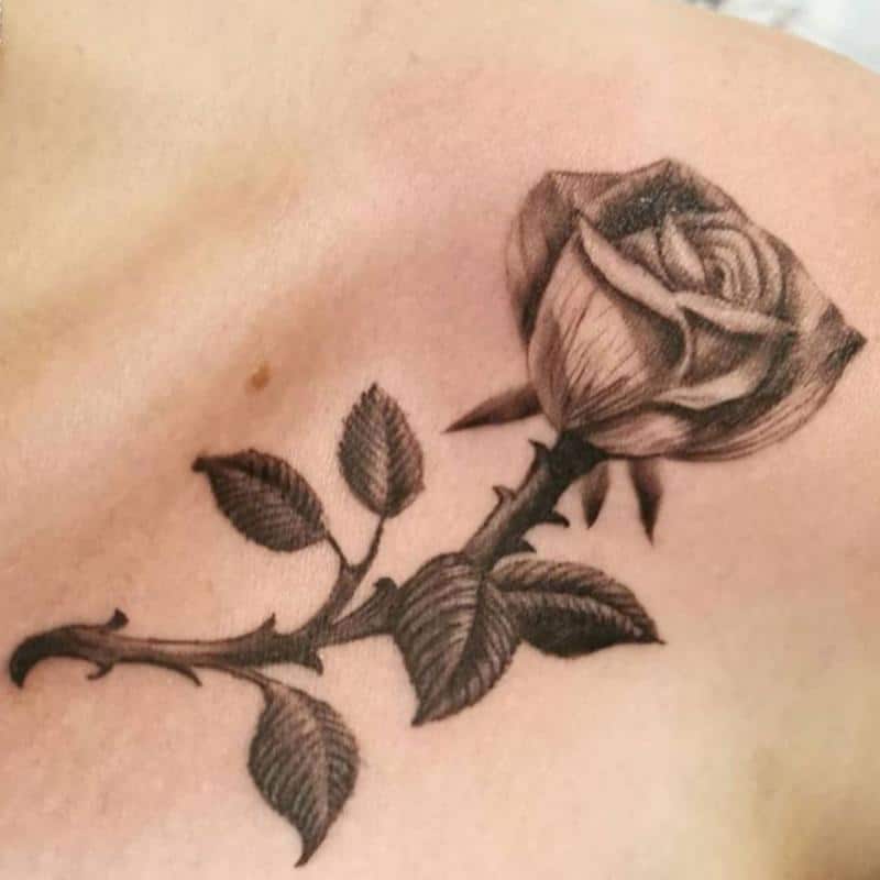 Rose Tattoo on Shoulder 3