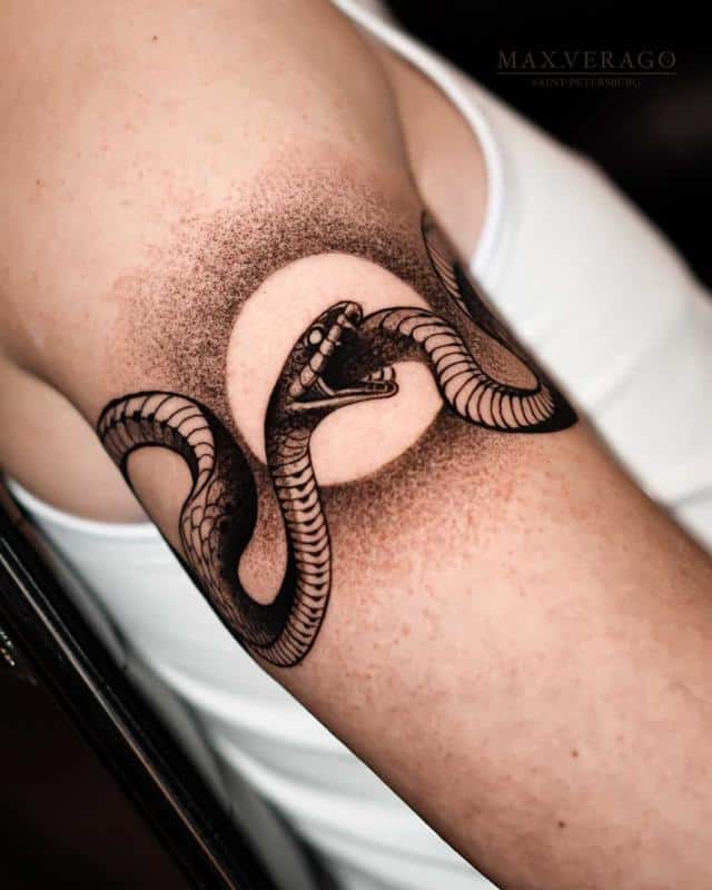 Snake ouroboros tattoo 3