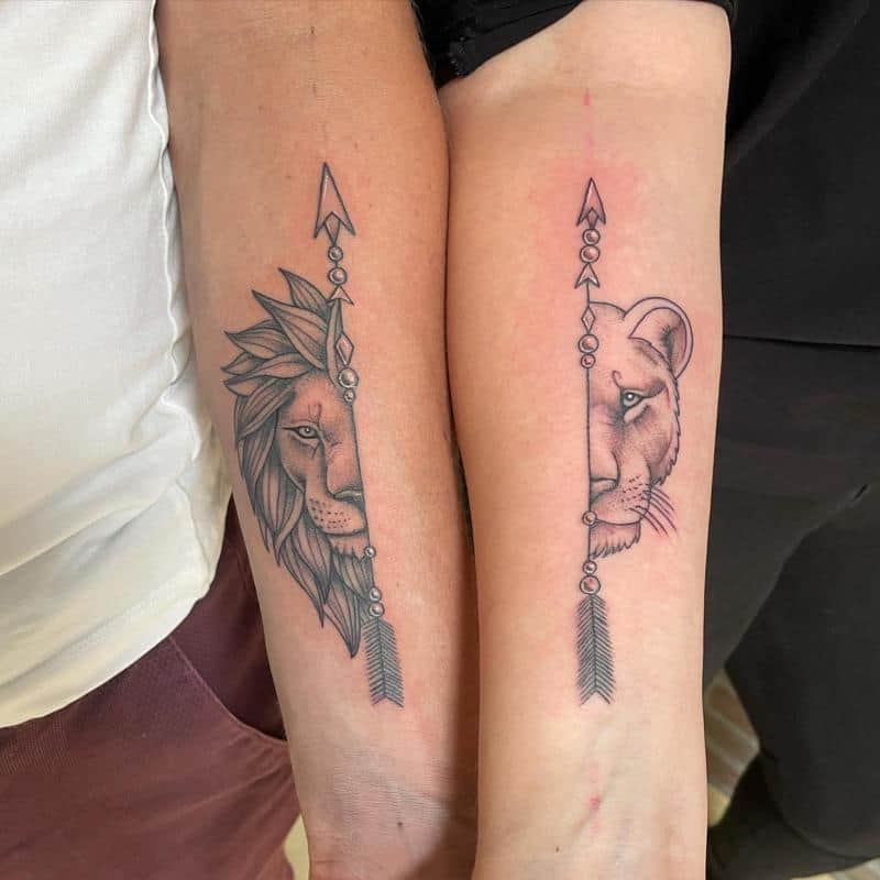 Two Halves Couple Tattoo