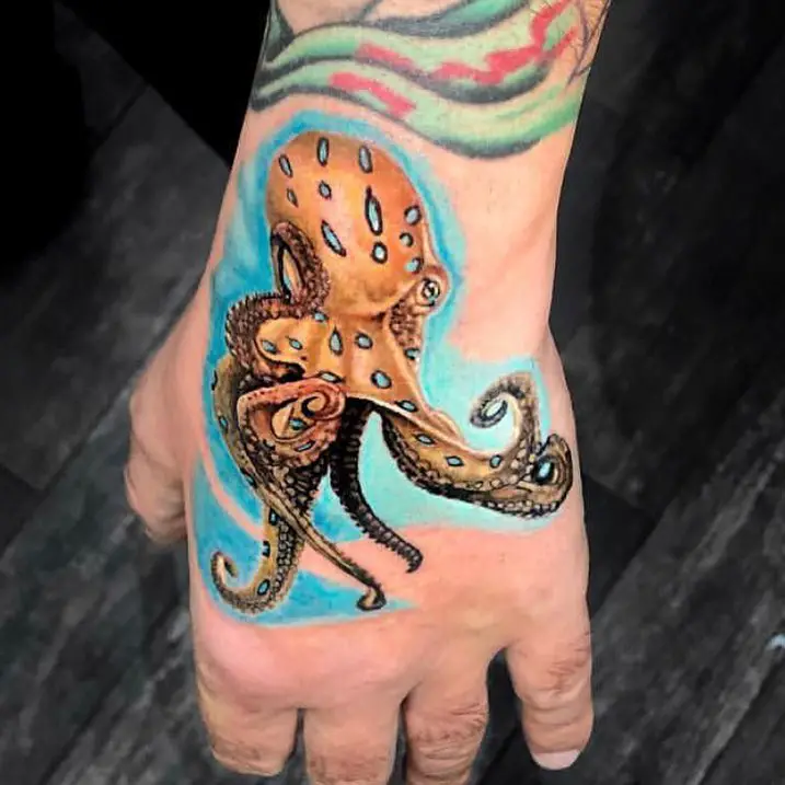 Blue Ringed Octopus Tattoo 3