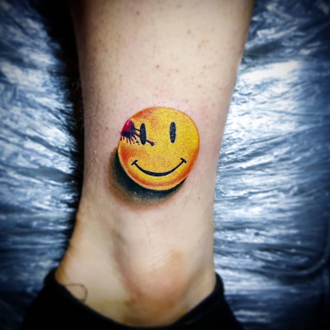Bright Yellow Smile Tattoo Ink 