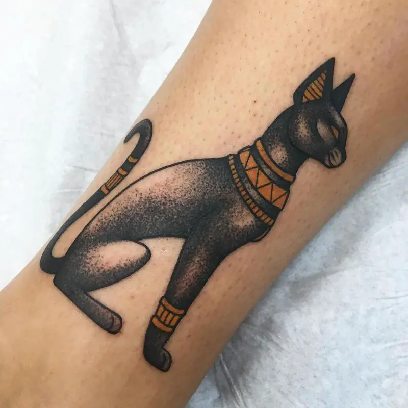 Egyptian Cat Tattoo 2