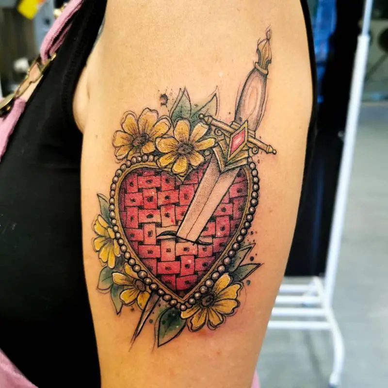 Heart And Dagger Tattoo 3