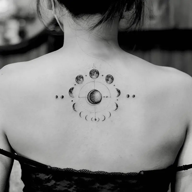 Moon Phase Tattoo 2