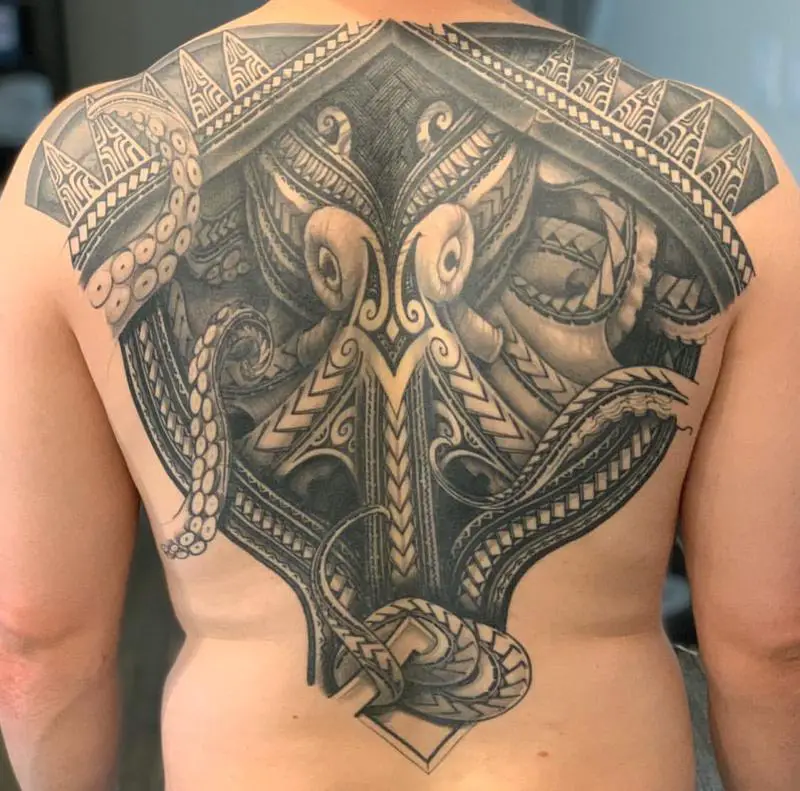 Polynesian Octopus Tattoo 1