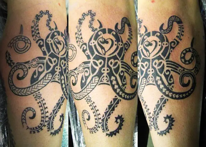 Polynesian Octopus Tattoo 2