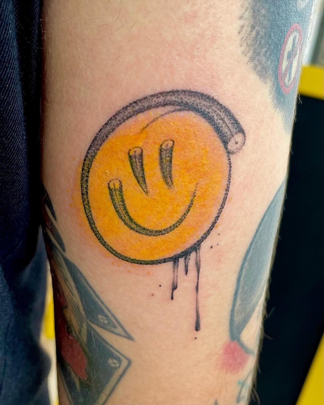 Yellow Smile Tattoo Ideas 
