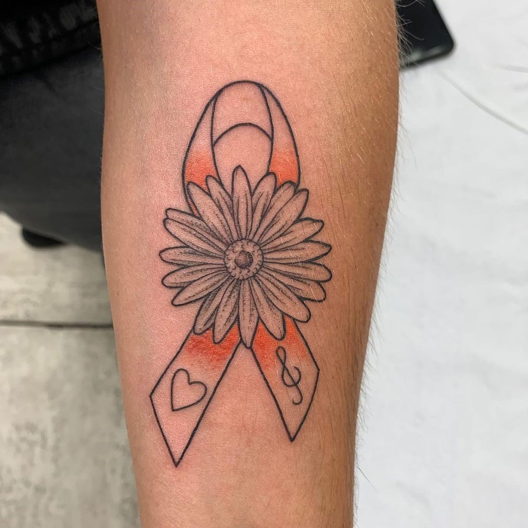 Aster Flower Tattoo Design Idea