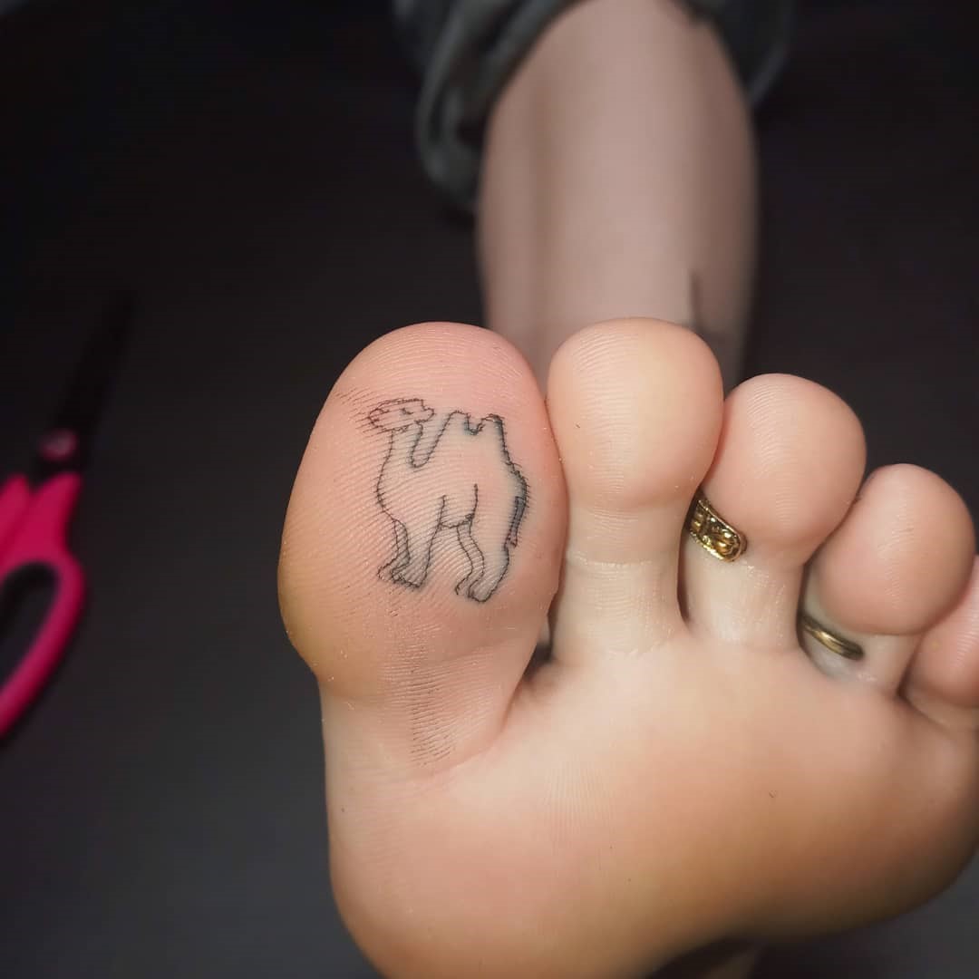 Big Toe Tattoo Ink 
