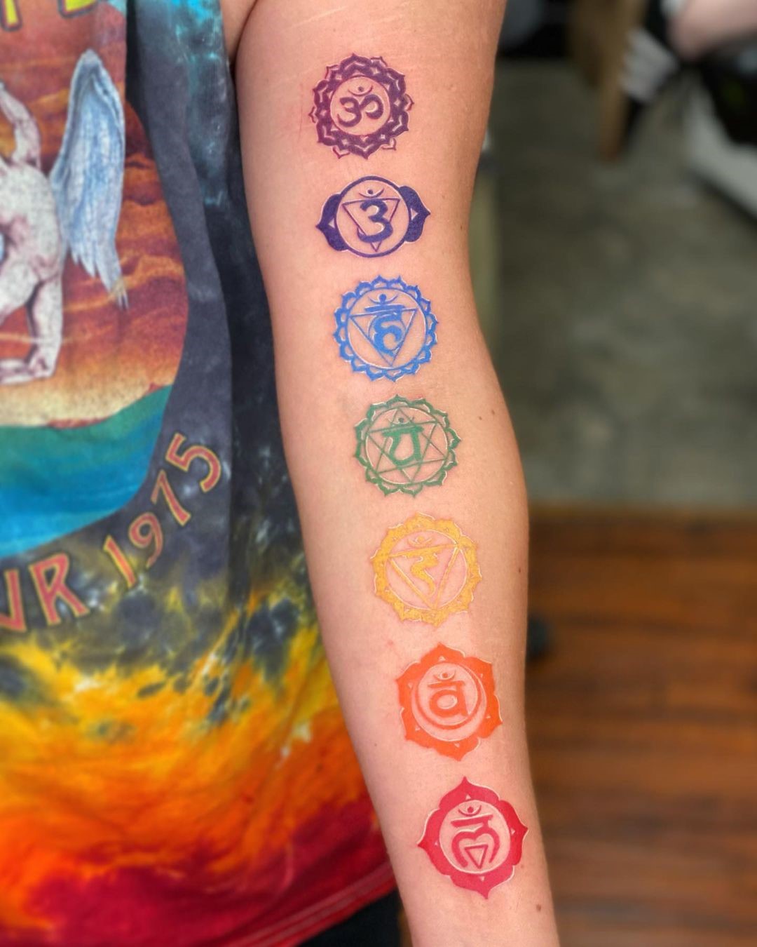 Chakra Tattoo Ideas Over Forearm 