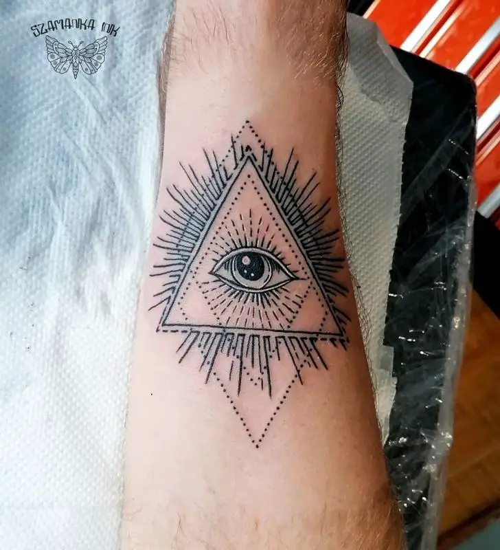 Eye of Providence Triangle Tattoos 2