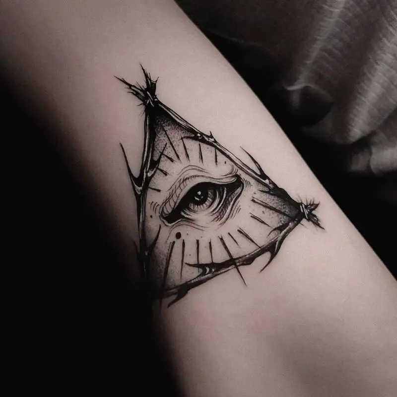 Eye of Providence Triangle Tattoos 3