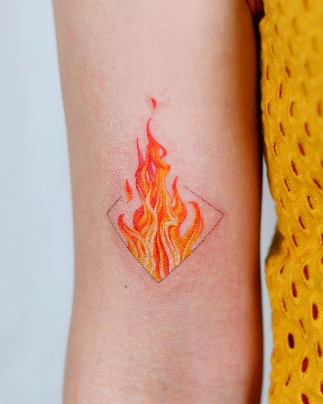 Fire Tattoo Red Ink 