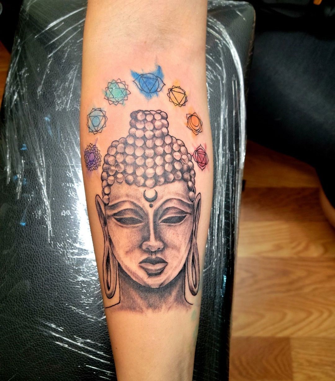 Top 30 Gorgeous Chakra Tattoo Design IDeas (2024 Updated) 17 Forearm Colorful Chakra Tattoo Ink